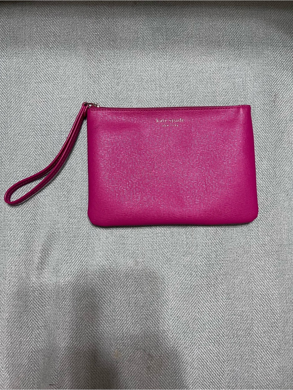kate spade Hot Pink Zip Wristlet Pouch